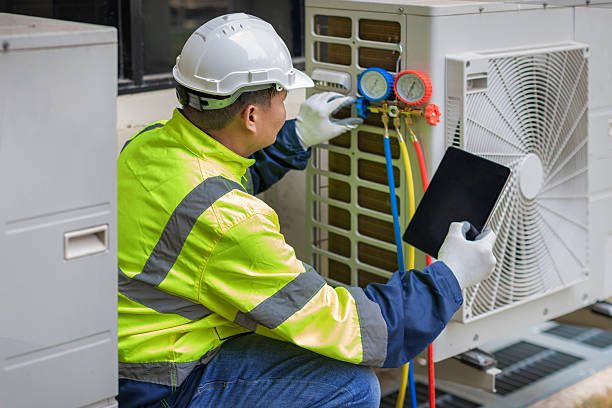 Professional Hvac Installation technician working in Westport, MA